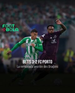 Duel entre un joueur du Betis et un joueur du FC Porto lors de Betis 3-2 FC Porto en Ligue des champions