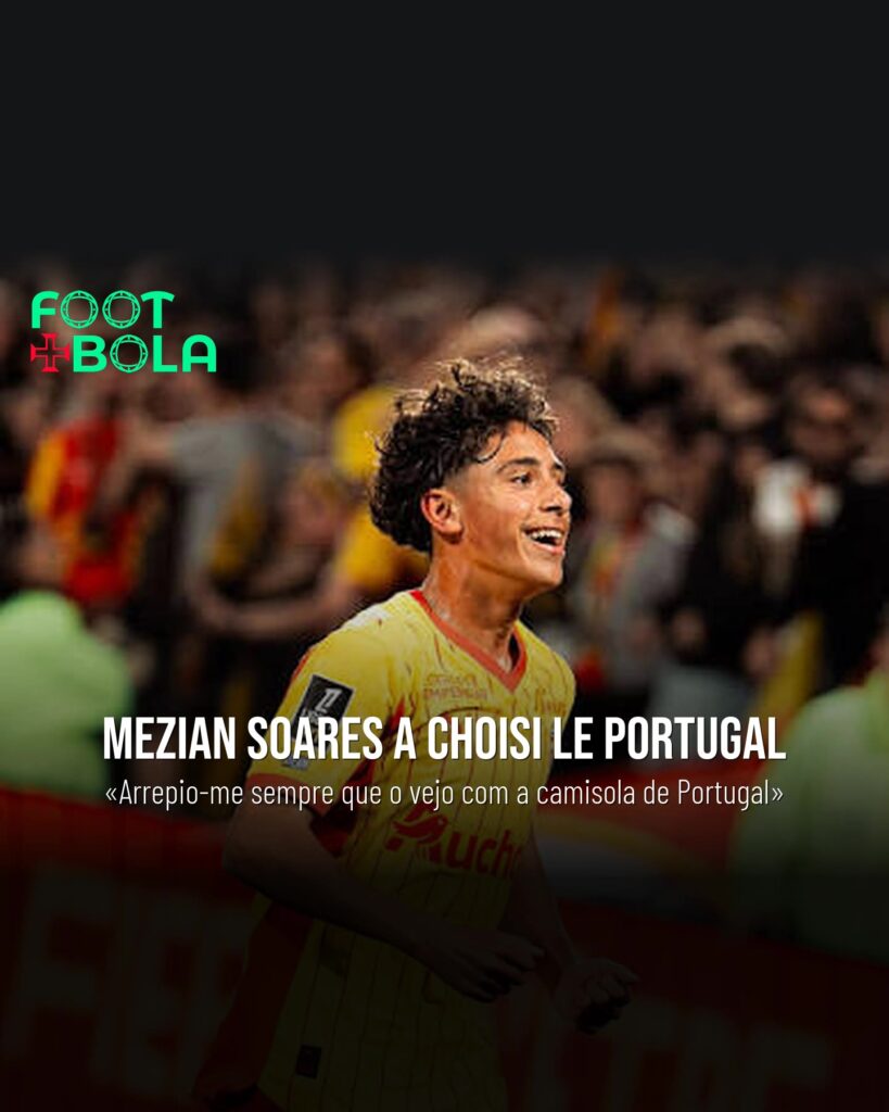 Mezian Soares sous le maillot de Lens — il a choisi le Portugal