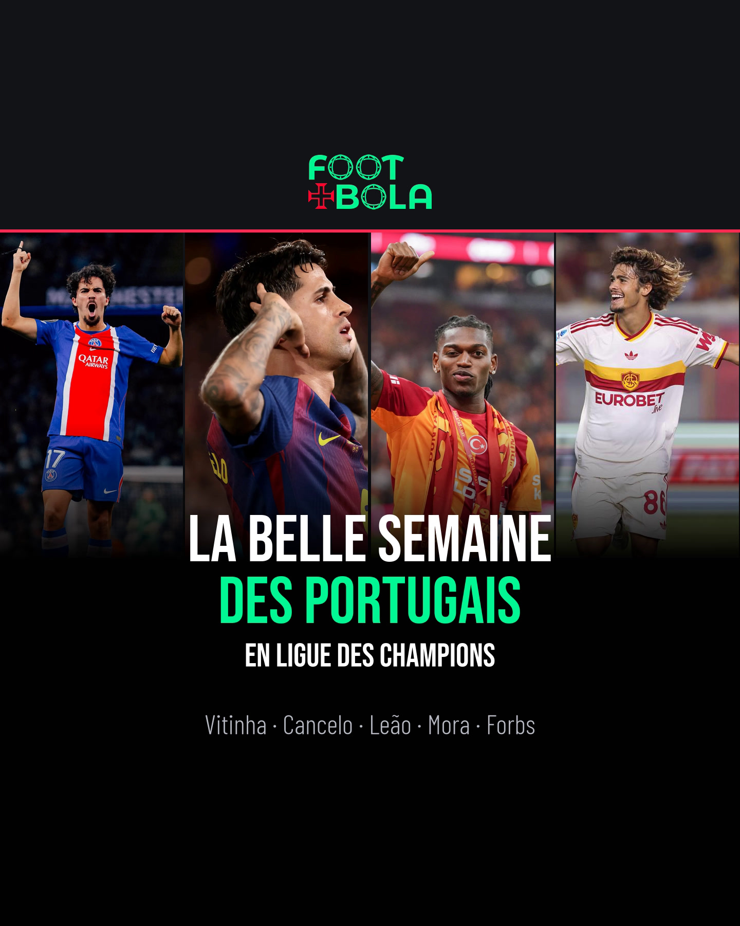 Vitinha, João Cancelo, Rafael Leão et Rodrigo Mora : la belle semaine des Portugais en Ligue des champions