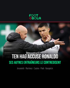 Erik ten Hag donne des consignes à Cristiano Ronaldo à Manchester United